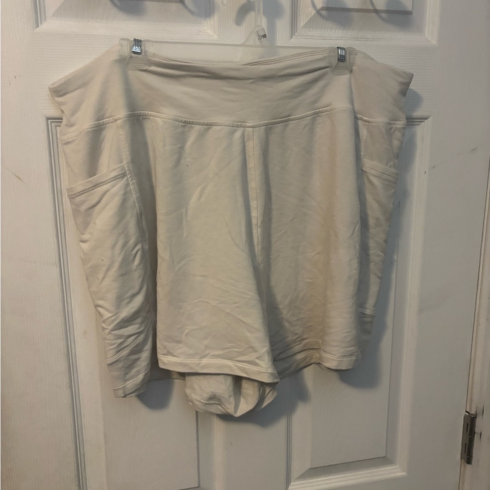 Soft Cream French Terry Shorts